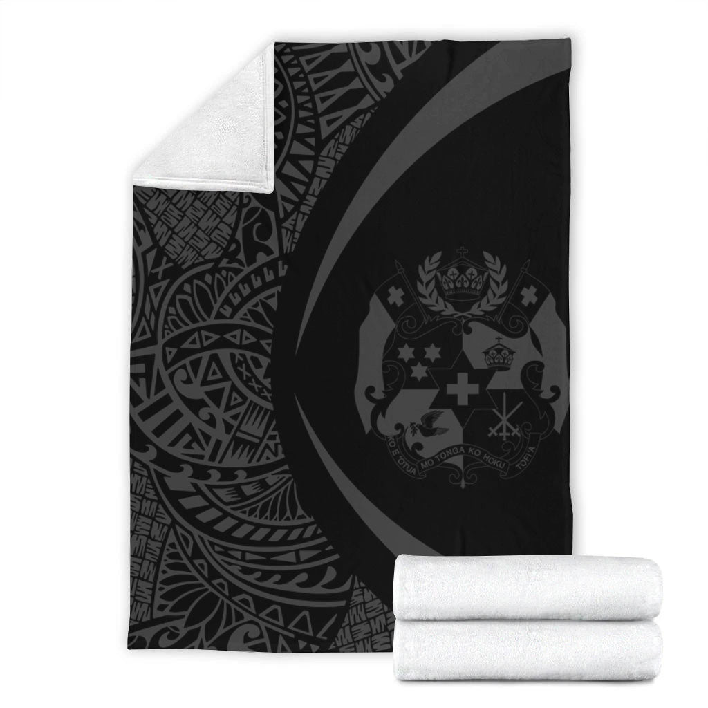 Tonga Premium Blanket Lauhala Gray Circle Style