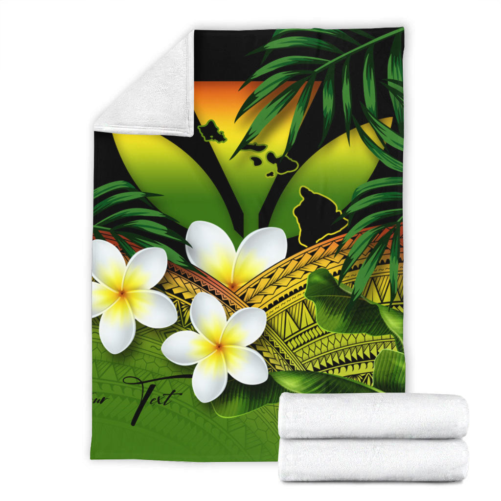 Hawaii Premium Blanket Custom Kanaka Polynesian Tropical
