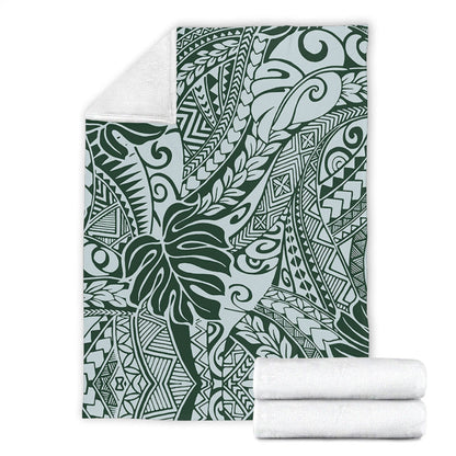 Hawaii Premium Blanket Tribal Pattern Leaf