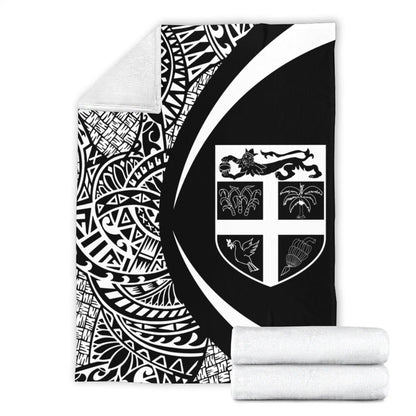 Fiji Premium Blanket Lauhala White Circle Style