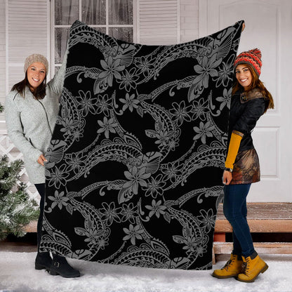 Hawaii Premium Blanket Polynesian Print Fabric And Flower
