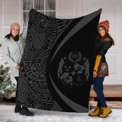 Tonga Premium Blanket Lauhala Gray Circle Style