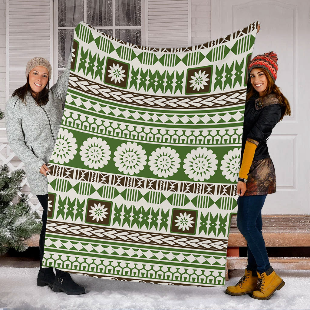 Fiji Premium Blanket Tapa Pattern