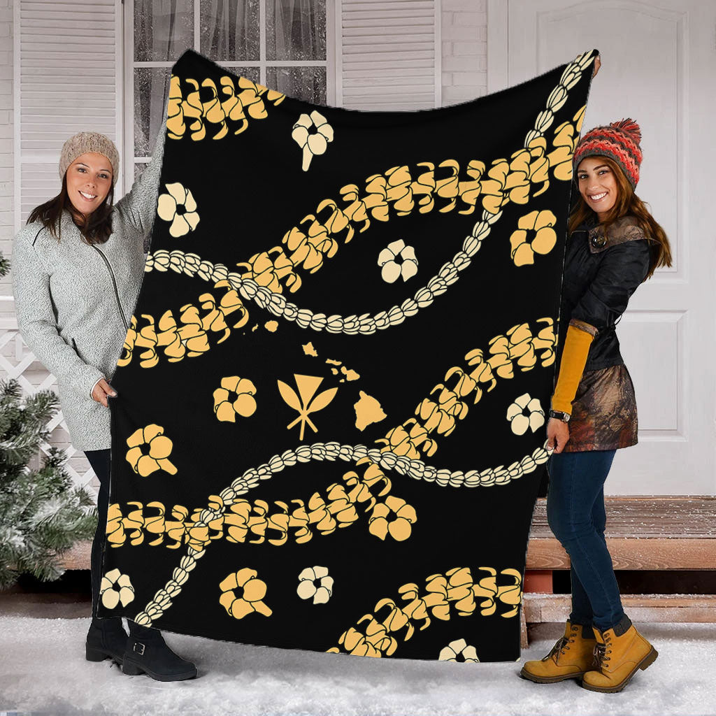 Hawaii Premium Blanket Curve Floral Lei
