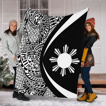 Philippines Filipinos Premium Blanket Lauhala White Circle Style