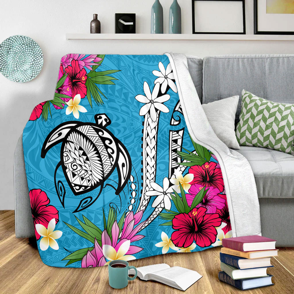 Hawaii Premium Blanket Tribal Polynesia Tropical Summer