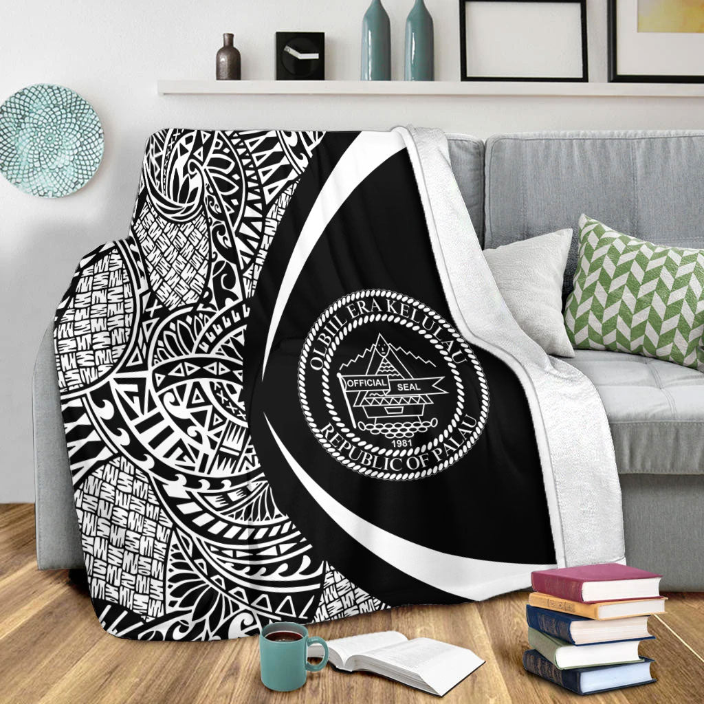 Palau Premium Blanket Lauhala White Circle Style