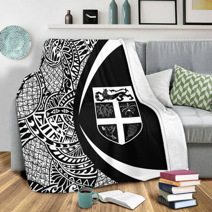 Fiji Premium Blanket Lauhala White Circle Style