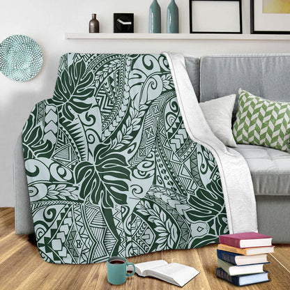 Hawaii Premium Blanket Tribal Pattern Leaf