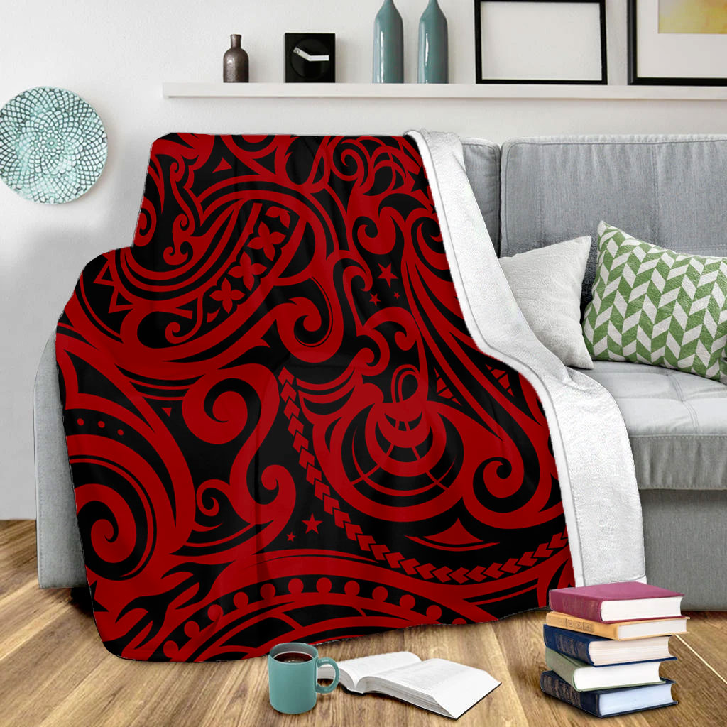 New Zealand Premium Blanket Maori Pattern Tattoo