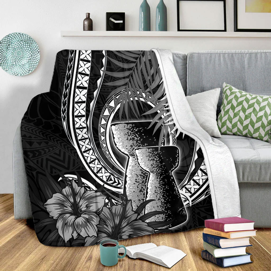 Guam Premium Blanket Tribal Latte Stone Tropical Style