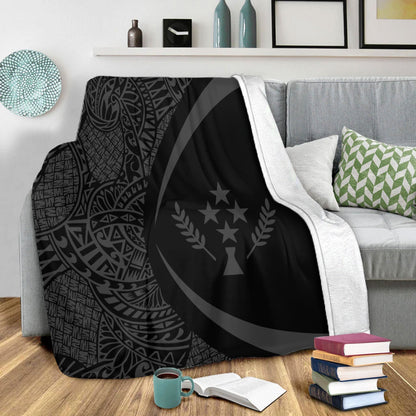 Kosrae Premium Blanket Lauhala Gray Circle Style