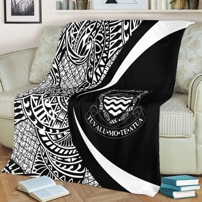 Tuvalu Premium Blanket Lauhala White Circle Style