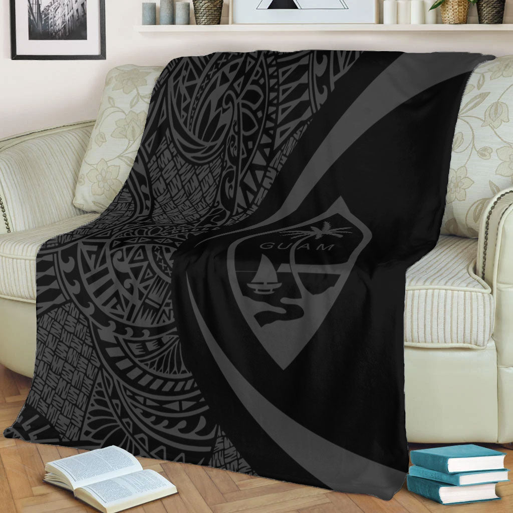 Guam Premium Blanket Lauhala Gray Circle Style