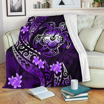 Hawaii Premium Blanket Kanaka Maoli Map With Turtle Tribal Polynesia Tattoo Luxury Design