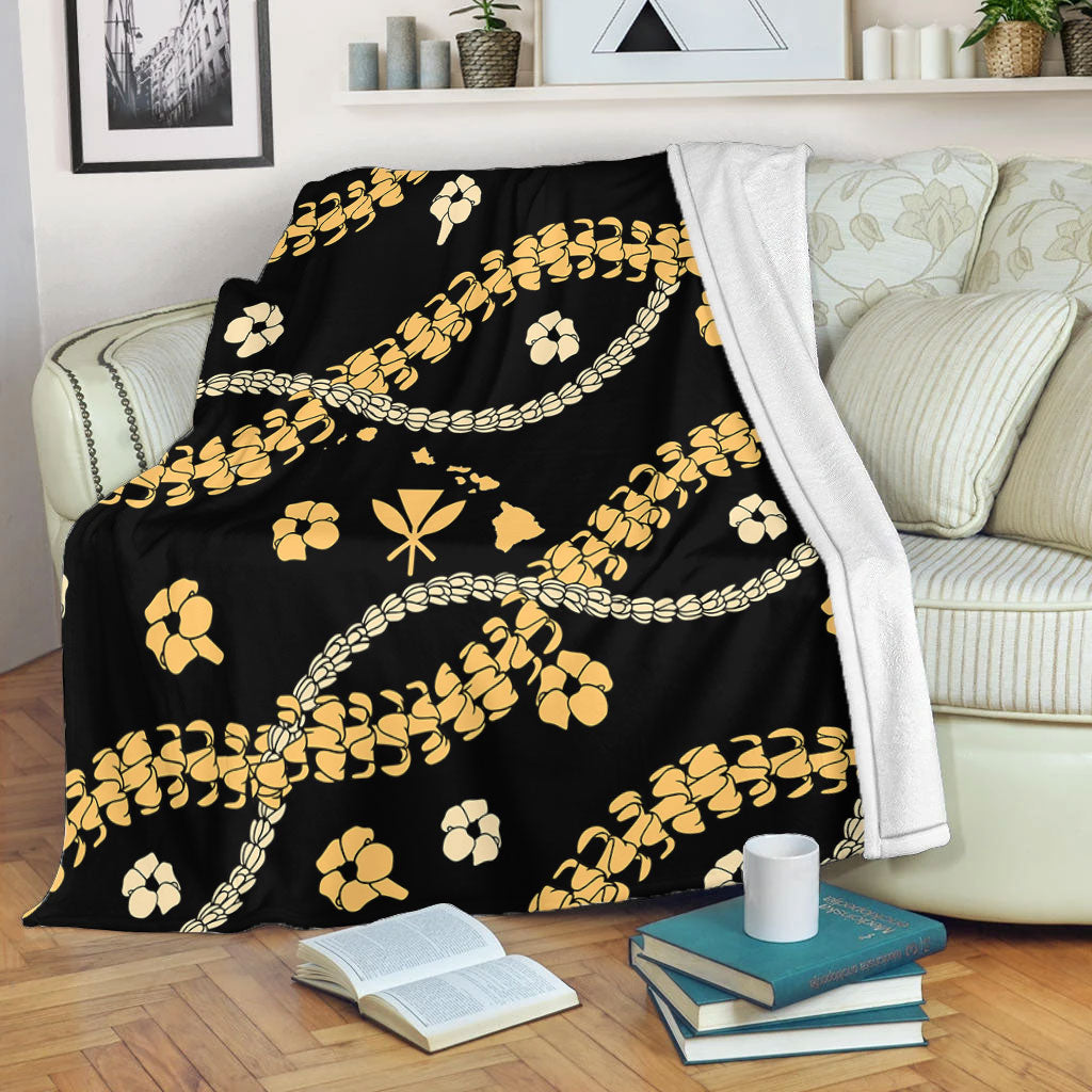 Hawaii Premium Blanket Curve Floral Lei