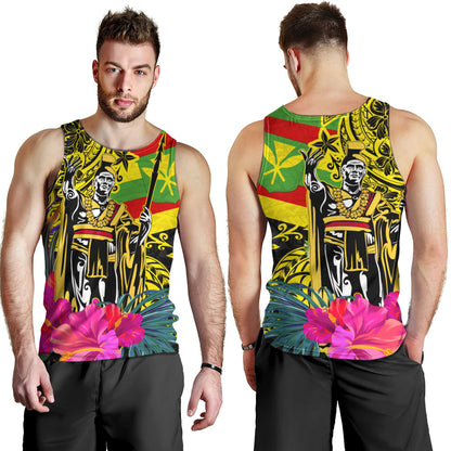 Hawaii Tank Top Kanaka Maoli King Flag Tribal Tropical Style