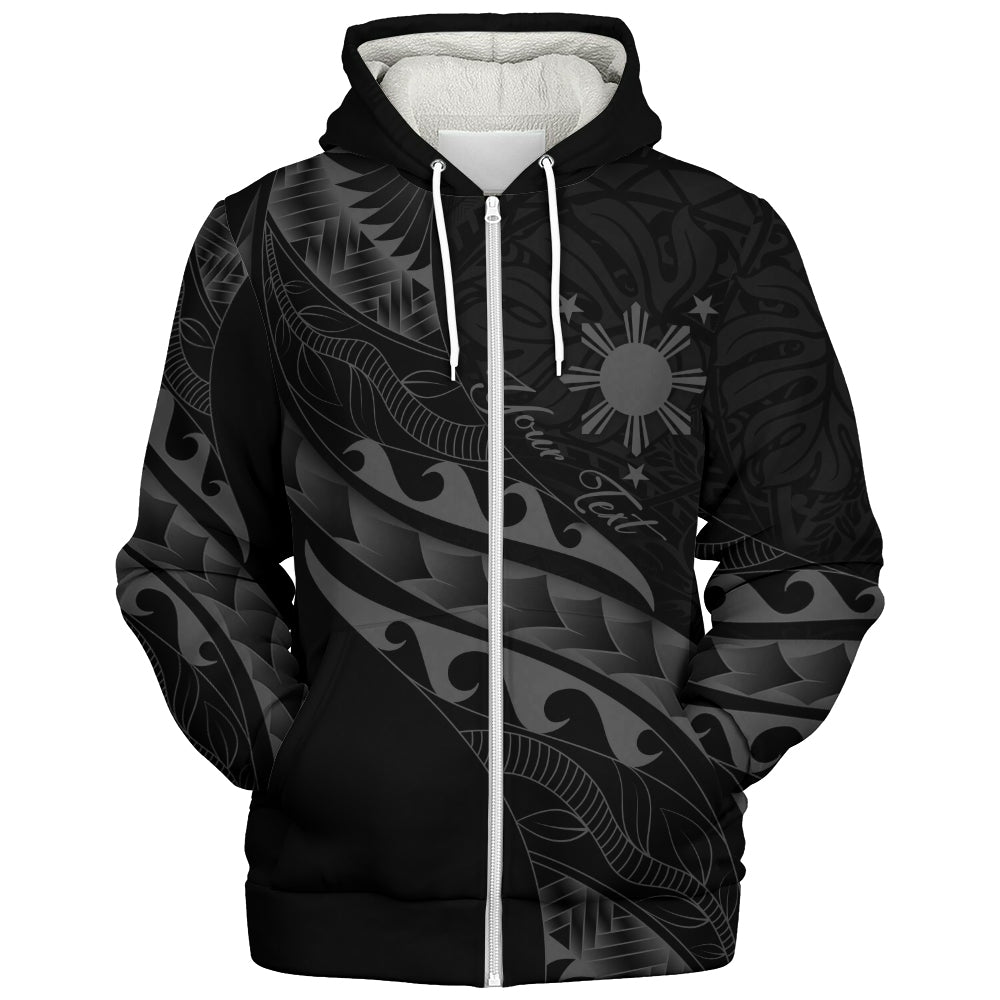 Philippines Filipinos Sherpa Hoodie Custom Island Tribal Tattoos