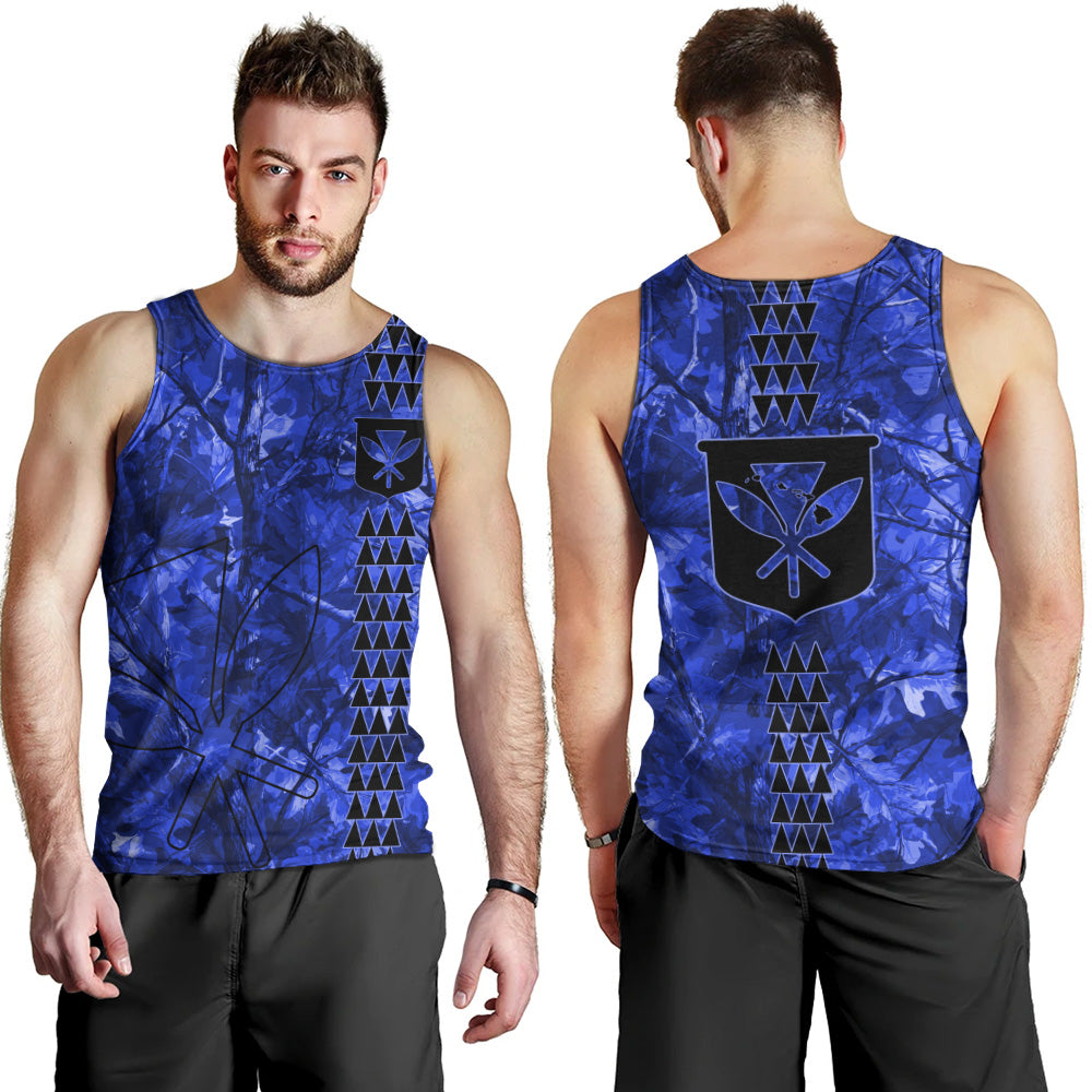 Hawaii Tank Top Woodland Kanaka Camo Style
