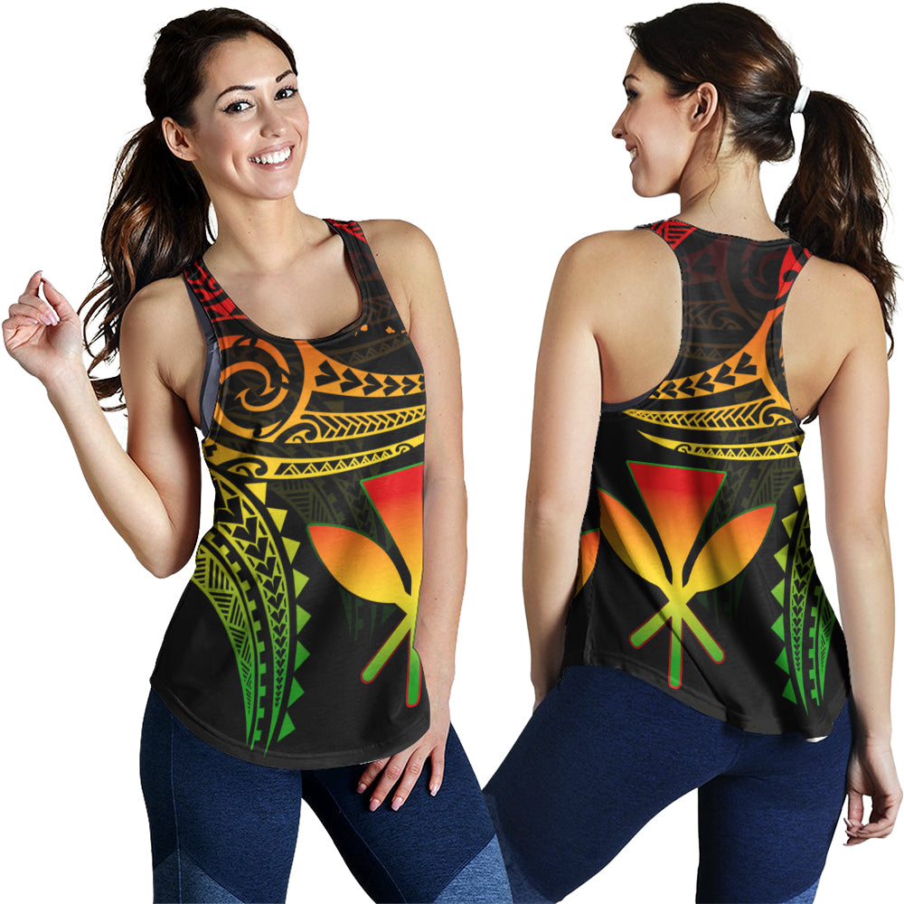 Hawaii Women Tank Polynesian Flame Of Hawaii Style