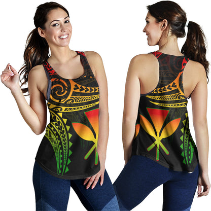 Hawaii Women Tank Polynesian Flame Of Hawaii Style
