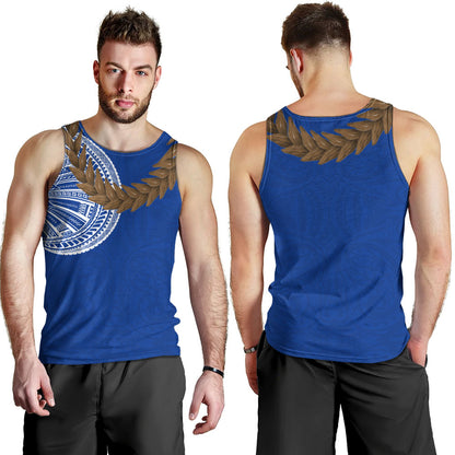 Samoa Tank Top Tattoo Roman Reigns With Ula Fala Style Brown