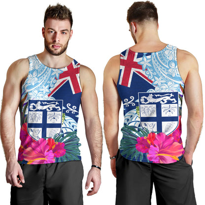 Fiji Tank Top Flag Tribal Tropical Style