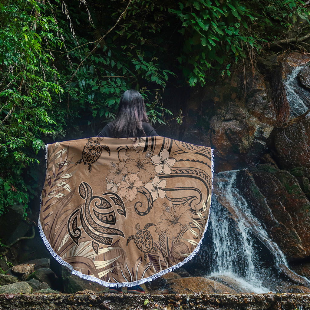 Hawaii Beach Blanket Polynesian Turtle Tattoo Tropical Elements