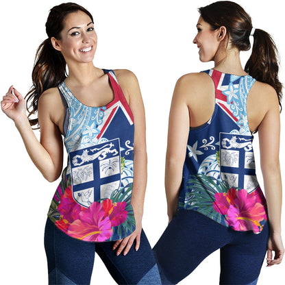Fiji Women Tank Flag Tribal Tropical Style