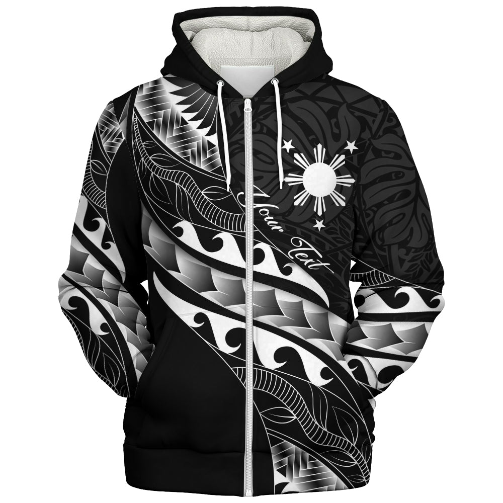 Philippines Filipinos Sherpa Hoodie Custom Island Tribal Tattoos
