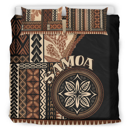 Samoa Bedding Set Samoan Siapo Motif Classic Style