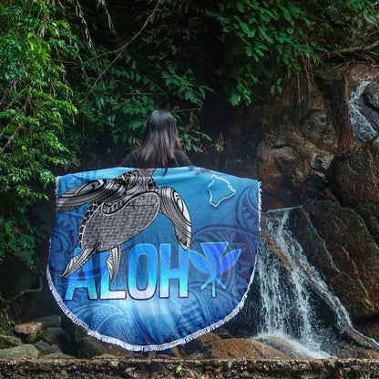 Hawaii Beach Blanket Aloha Turtle Ocean Style