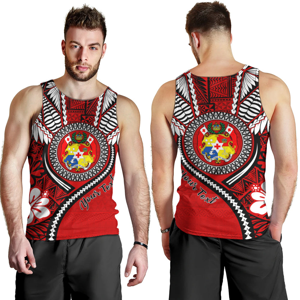 Tonga Tank Top Custom Tribal Ngatu Pattern Circle Style