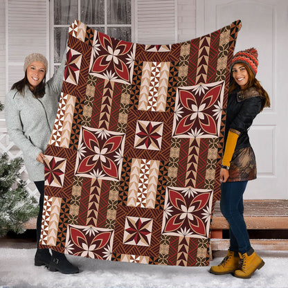 Samoa Premium Blanket Siapo Pattern Print