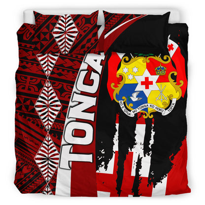 Tonga Bedding Set - Coat Of Arms Tapa Tonga Patterns