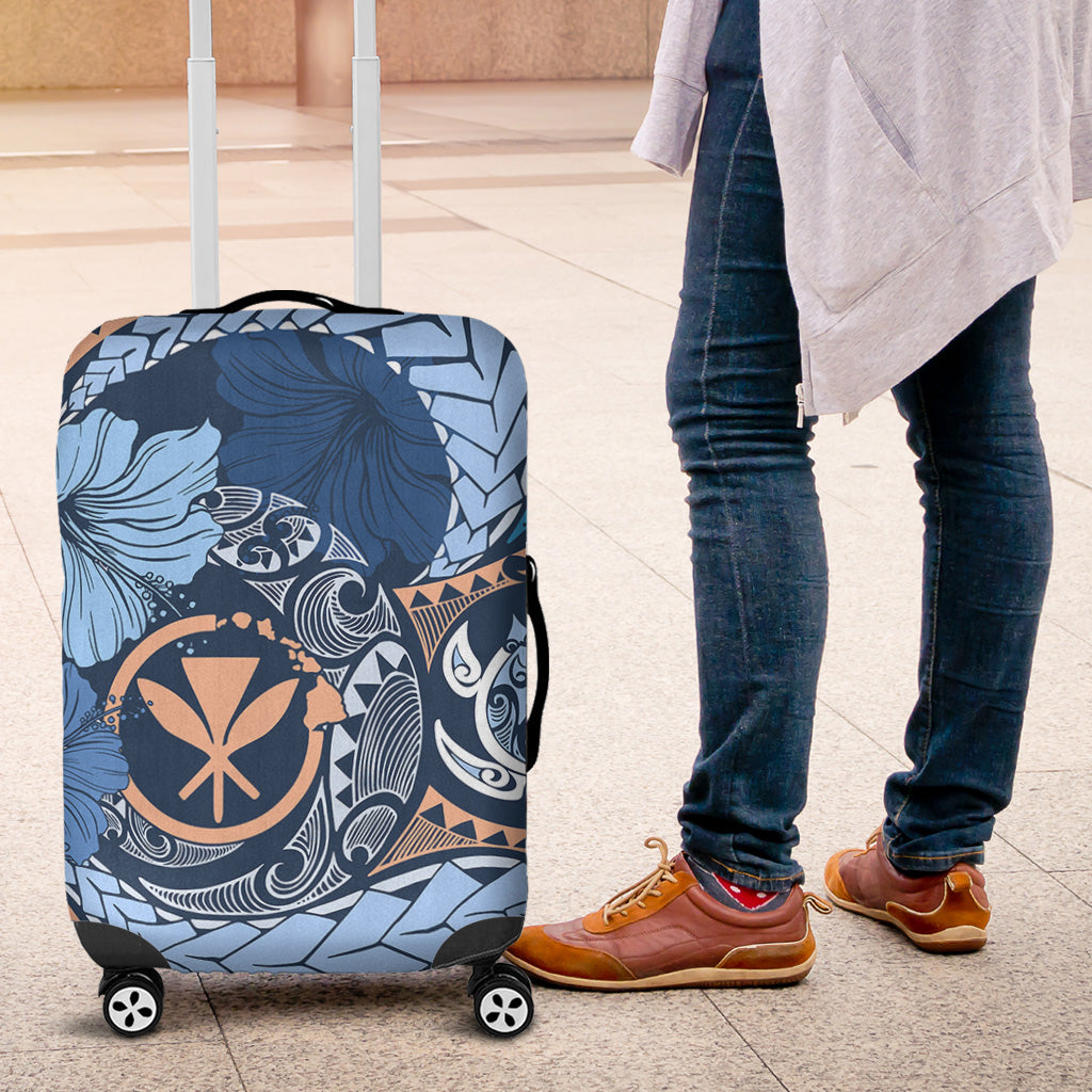 Hawaii Luggage Cover Kanaka Maoli Tribal Pattern