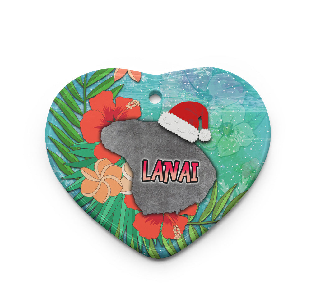 Hawaii Ceramic Ornament Christmas Lanai Island