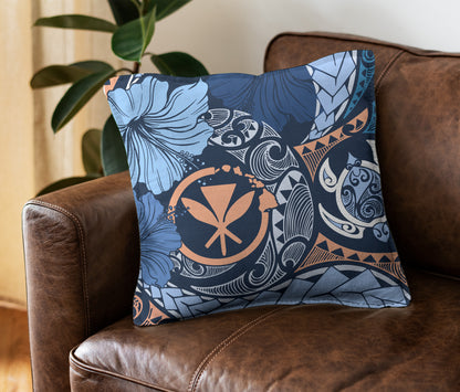 Hawaii Pillow Cover Kanaka Maoli Tribal Pattern