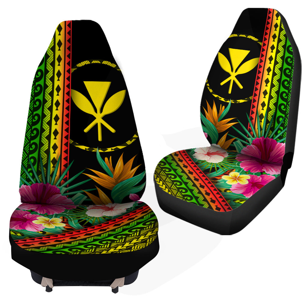 Hawaii Car Seat Covers Kanaka Maoli Polynesian Pattern