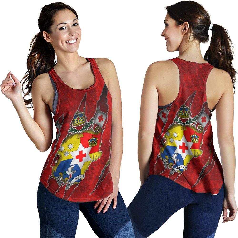 Tonga Women Tank Coat Of Amrs Scratches Cracks Style