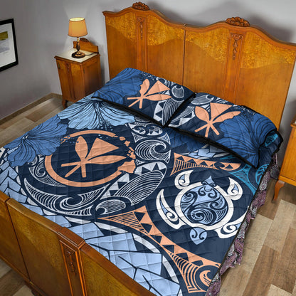 Hawaii Quilt Bed Set Kanaka Maoli Tribal Pattern