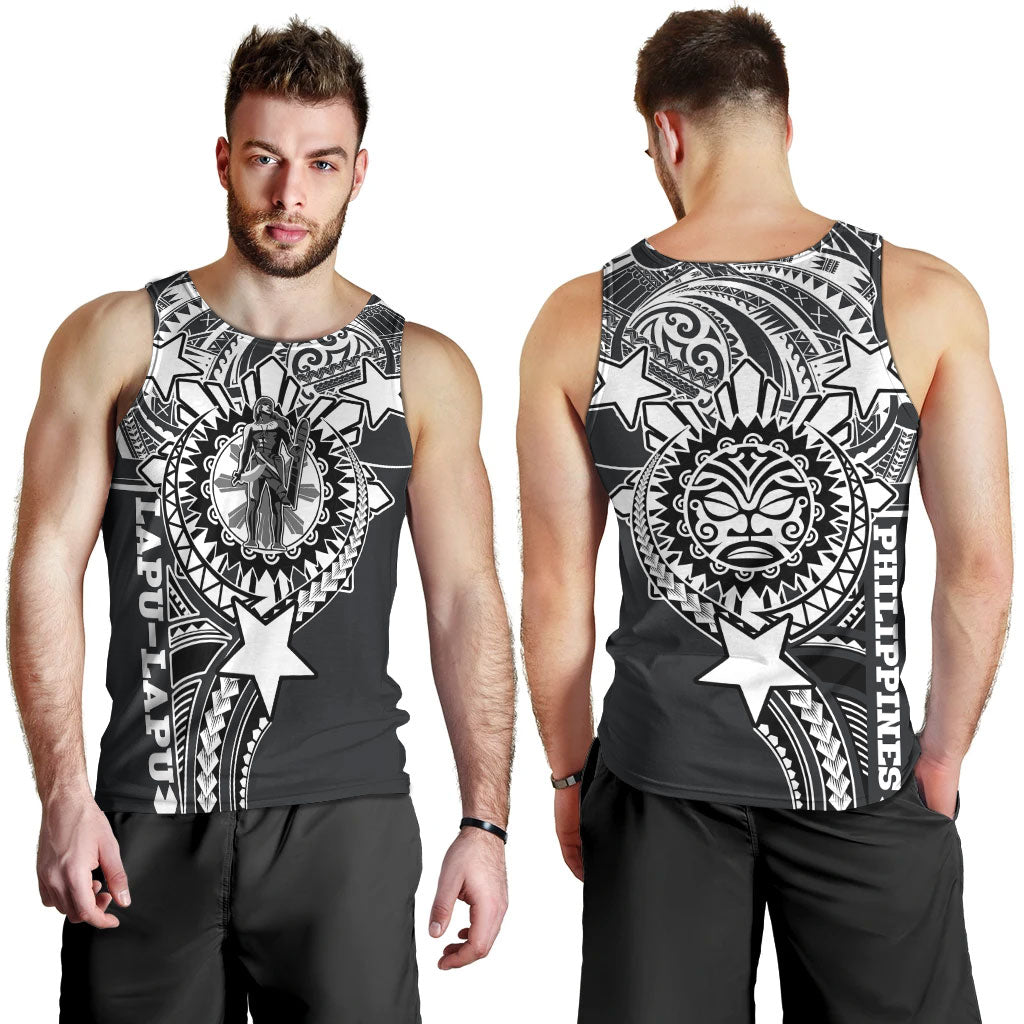 Philippines Custom Men Tank Top - Lapu-Lapu The King Of Cebu Black Style