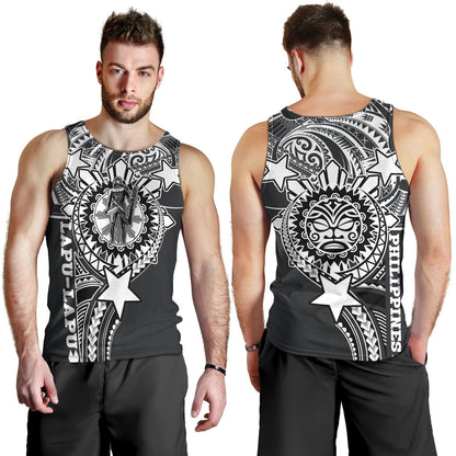 Philippines Custom Men Tank Top - Lapu-Lapu The King Of Cebu Black Style