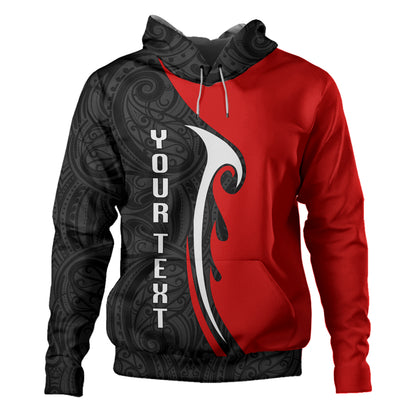 New Zealand Hoodie - Aotearoa Silver Fern Maori