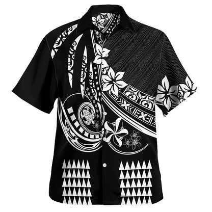 Polynesian Hawaiian Shirt - The Flow Of Ocean White
