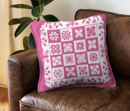 Hawaii Pillow Cover Pink Hawaii Pattern Polynesian Color