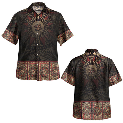 Fiji Combo Dress And Shirt Fijian Masi Tapa Patterns