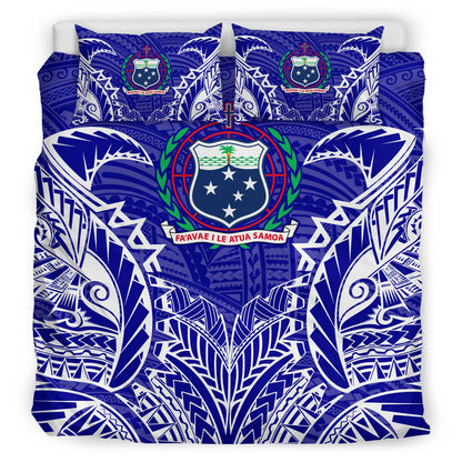Samoa Duvet Cover Set - Samoa Coat Of Arms Premium