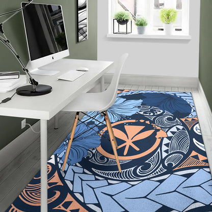 Hawaii Area Rug Kanaka Maoli Tribal Pattern