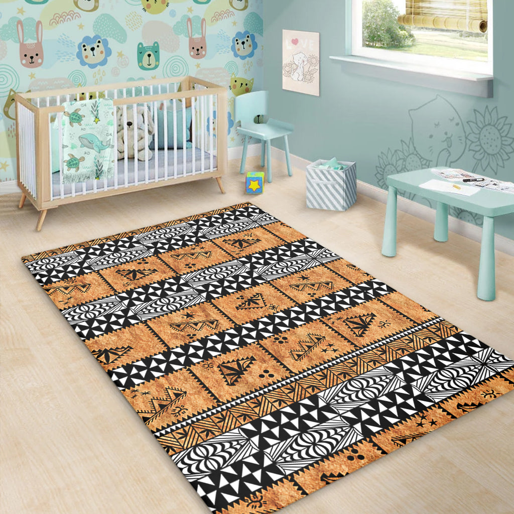 Tonga Area Rug Tapa Pattern